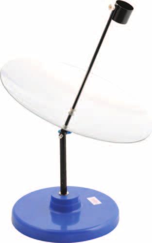OCHRONA POWIETRZA ATMOSFERYCZNEGO, ENERGIA ODNAWIALNA Model do skupiania energii słonecznej Pomoc demonstracyjna, składa się z dużego lustra parabolicznego (w kształcie misy) o średnicy 30 cm