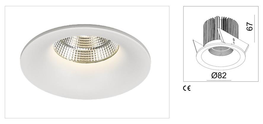 Mistic EYELET 6W Matt White Dekoracyjna oprawa typu downlight do