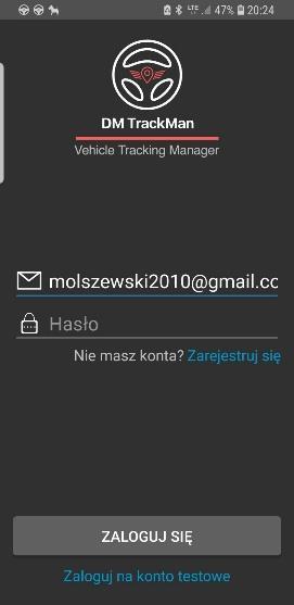 1) Zarejestruj lokalizator w systemie 2) Zaloguj się podając zarejestrowane dane 3)