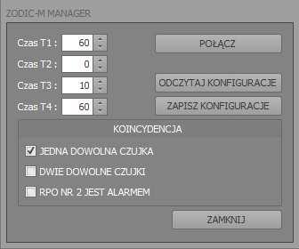 ciepła w zależności od konfiguracji 1 wyjście uszkodzenia 1 wyjście alarmu pożarowego (możliwe dołączenie dodatkowych wyjść) 15 A 5.1.4.