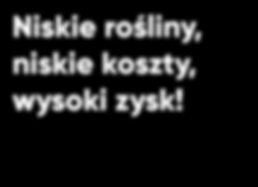 rośliny pozwolą Ci oszczędzać na kosztach prac polowych oraz