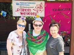uczestniczyły w PRZEGLĄ- DZIE TWÓRCZOŚCI ARTYSTYCZNEJ OSÓB NIEPEŁNO-
