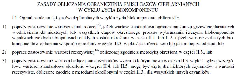 NCR Pakiet - wskaźniki paliwowy emisyjności - ZMIANY dot.
