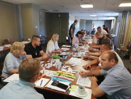identyfikatory dla uczestników, prezentacja PPT gry, materiały w wersji elektronicznej