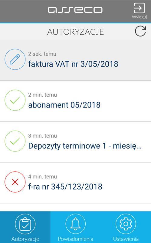 Wymagania techniczne aplikacji: Wersje SO Aplikacja mobilna mtoken Asseco MAA jest wspierana na wskazanych platformach mobilnych: Android 6.x i nowsza ios 9.