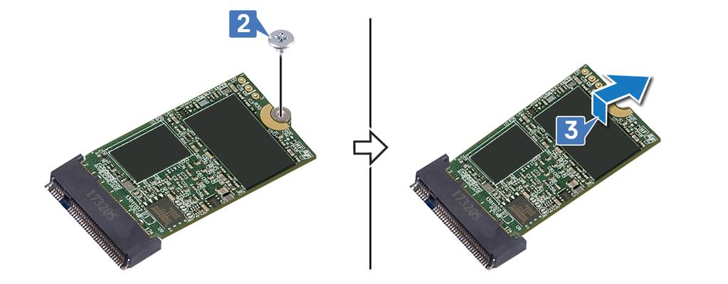 Procedura 1 Odszukaj kartę SSD/Intel Optane na płycie systemowej.