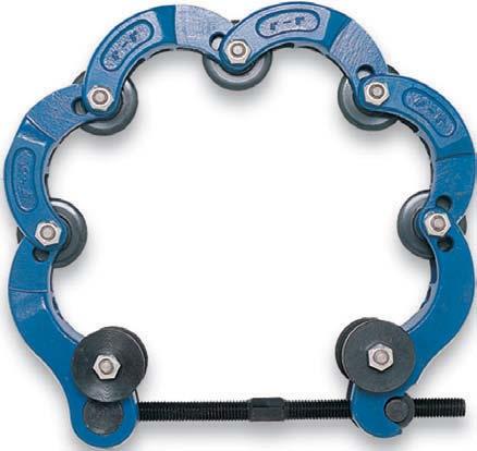 Walküre Gr., DN 80-50 (Ø 8,5-65,), 4 rolki tnące Ø 50 x x Ø, 5 segmentów, drążek do obracania Art-nr 760, stal / żeliwo sferoidalne 760 50 Art-nr 76, żeliwo szare 76 50 Walküre Gr.