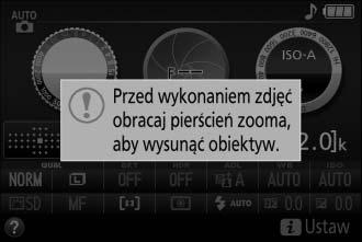 Kadrowanie zdjęć w wizjerze 1 Przygotuj aparat. Podczas kadrowania zdjęć w wizjerze prawą ręką trzymaj aparat za uchwyt, a lewą obejmij dolną część korpusu aparatu lub obiektyw.