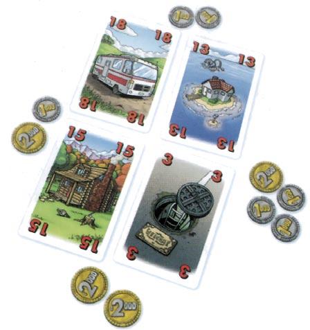 Reguły gry Faza 1: Kupowanie Posesji Odkryjcie tyle kart Posesji, ilu jest graczy. Na przykład, jeśli gracze w 4 osoby, odkryjcie 4 karty Posesji.