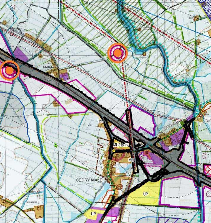 obowiązuje zasada hierarchizacji sieci dróg ponadregionalnych i regionalnych: drogi ekspresowe (S) drogi nr S6 i S7 i drogi zbiorcze (Z) - pozostałe odcinki dróg wojewódzkich w granicach województwa.
