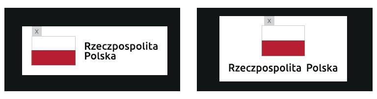 Obowiązki Informacyjne Beneficjenta Na tłach kolorowych, barwy RP powinieneś umieścić bez białego pola ochronnego i bez linii zamykającej.