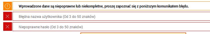 2.1.1 Zaloguj Pola Nazwa użytkownika (pole obowiązkowe) o - Pole umożliwia wprowadzenie nazwy użytkownika (loginu lub adresu e-mail).