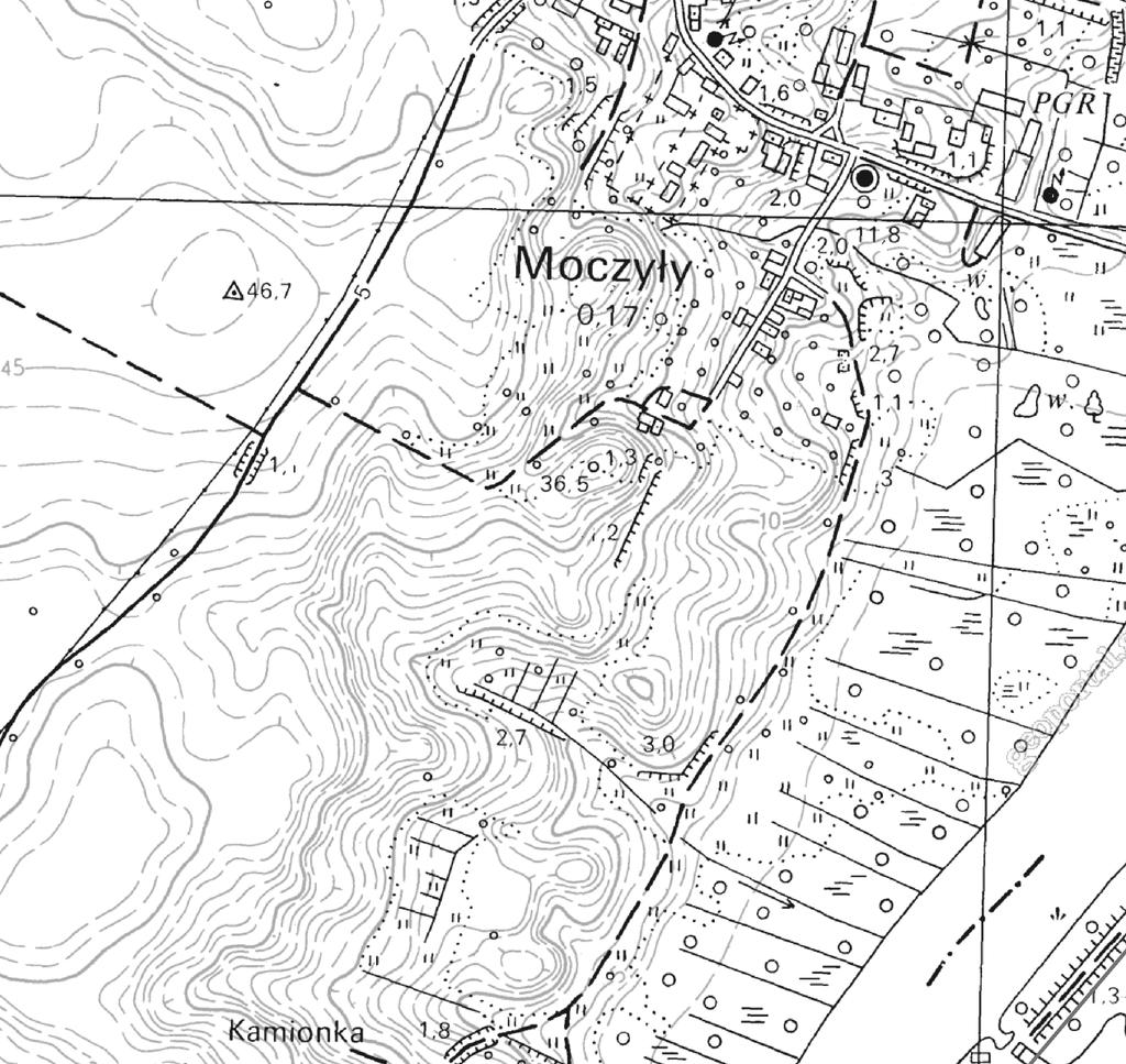 124 I. Kutyna et al. INTRODUCTION The area of the study is located on the western edge of West Oder. On the Polish side it stretches from the village of Moczyły to the hamlet of Kamionka (Fig. 1).