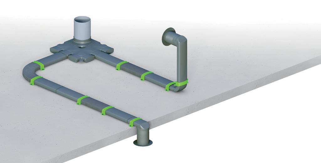 16 WENTYLACJA I SYSTEM KANAŁÓW EASYFLOW VASCO EASYFLOW: SYSTEM KANAŁÓW POWIETRZNYCH System VASCO SILENT VENTILATION oszczędza przestrzeń domu innowacyjne kanały powietrzne EASYFLOW pozwalają na