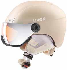uvex hlmt 400 visor style WI19A3999B20 cena: 799,90 PLN* HLMT 400 visor style łączy w sobie bezpieczeństwo, komfort i styl. Technologia OTG pozwala na noszenie okularów korekcyjnych pod wizjerem.