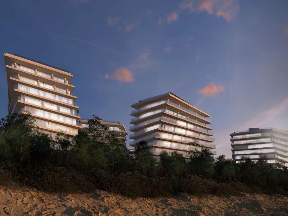 Wave Apartments & Wellness 414 apartamentów, parkingi na poziomach -1 i -2.