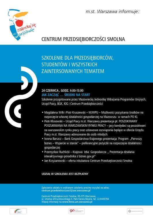 Warsztaty/szkolenia Cykliczne wykłady prowadzone przez ZUS, Urząd Pracy, Urząd