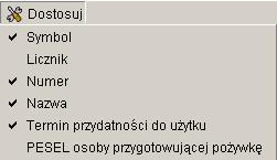 W górnej części okna (po prawej stronie ekranu) znajduje się pasek menu rozwijanych, zawierających aktualnie dostępne funkcje narzędziowe.