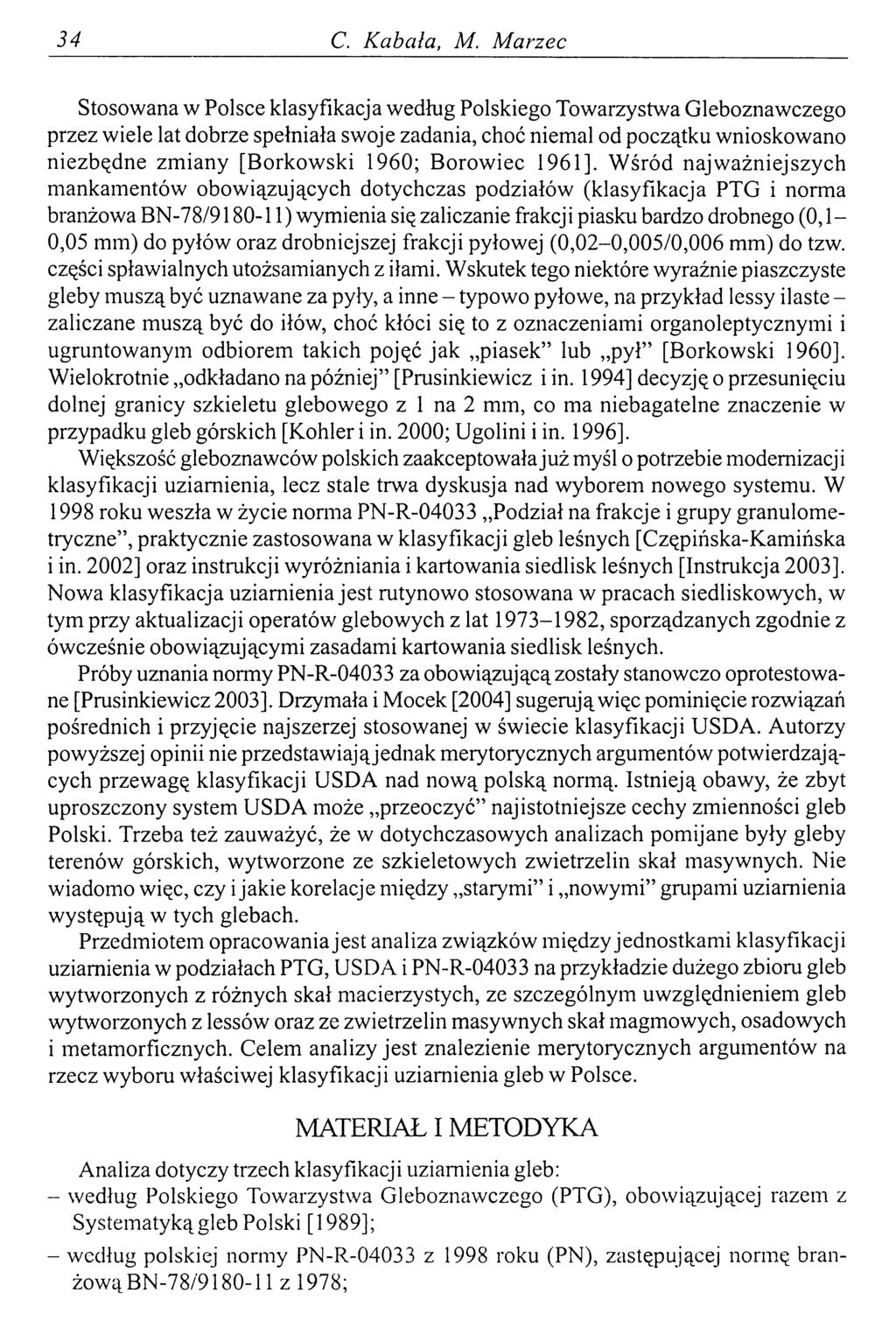 34 С. Kabała, M.