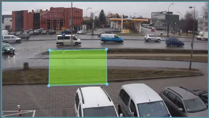 FUNKCJE INTELIGETNEJ ANALIZY OBRAZU 5. Wykorzystanie funkcji w celu zliczania obiektów/zdarzeń Kamery są w pełni kompatybilne z oprogramowaniem NMS (Novus Menagement system).