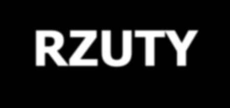 RZUTY Wyróżniamy następujące rzuty: - Rzut rozpoczynający grę -