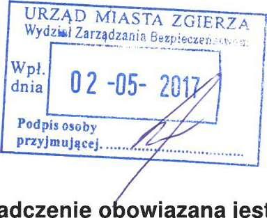 wydającej decyzje administracyjne w imieniu wójta (miejscowość) Uwaga: 1. Osoba składająca oświadczenie obowiązana jest do zgodnego z prawdą, starannego i zupełnego wypełnienia każdej z rubryk. 2.