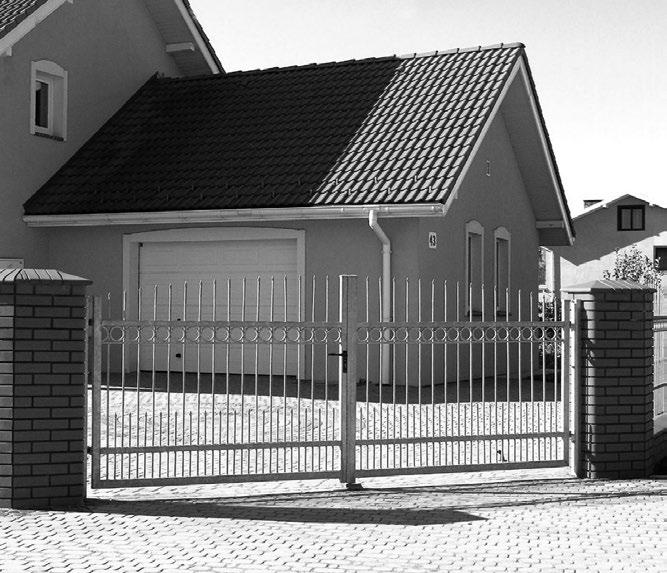 OGRODZENIA POSESYJNE BRAMA DWUSKRZYDŁOWA RĘCZNA (PL - 1/1) (EU - 1/2) INSTRUKCJA ORYGINALNA Instrukcja Instalowania i Obsługi EN Technical documentation Installation and Operating Instructions