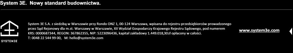 nośnych, słupów oraz ścian działowych Producent: System 3E S.A.