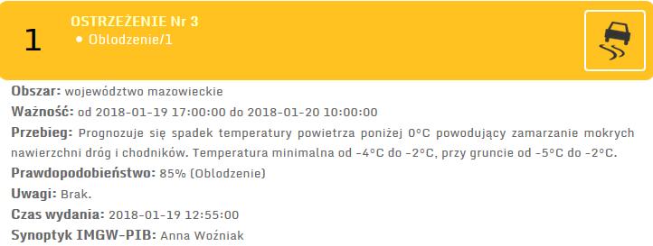 jutro Ostrzeżenia METEO