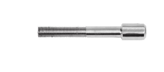 Screw together both parts of the handle, (1) and (2).