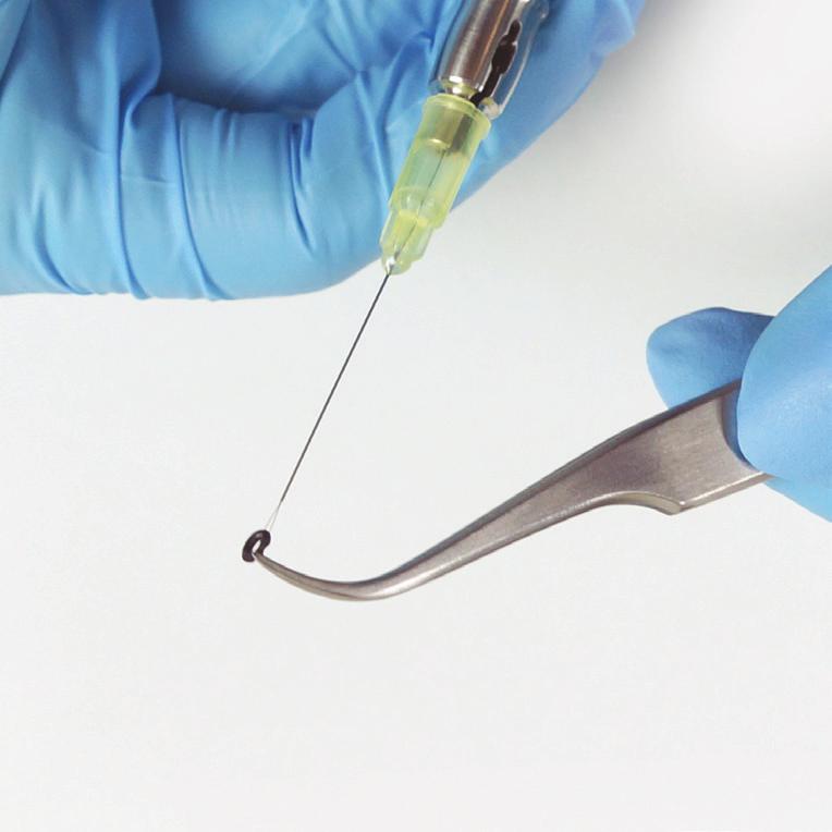 Sterilize the calibrator using the isopropyl alcohol.