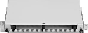 Akcesoria do paneli 19 Patch panele FO Półka zapasu tub Specyfikacja techniczna Wysokość [mm] 44 mm (1U) Szerokość [mm] 483 (19 ) Głębokość [mm] 258 Materiał obudowy Stal malowana Materiał obudowy