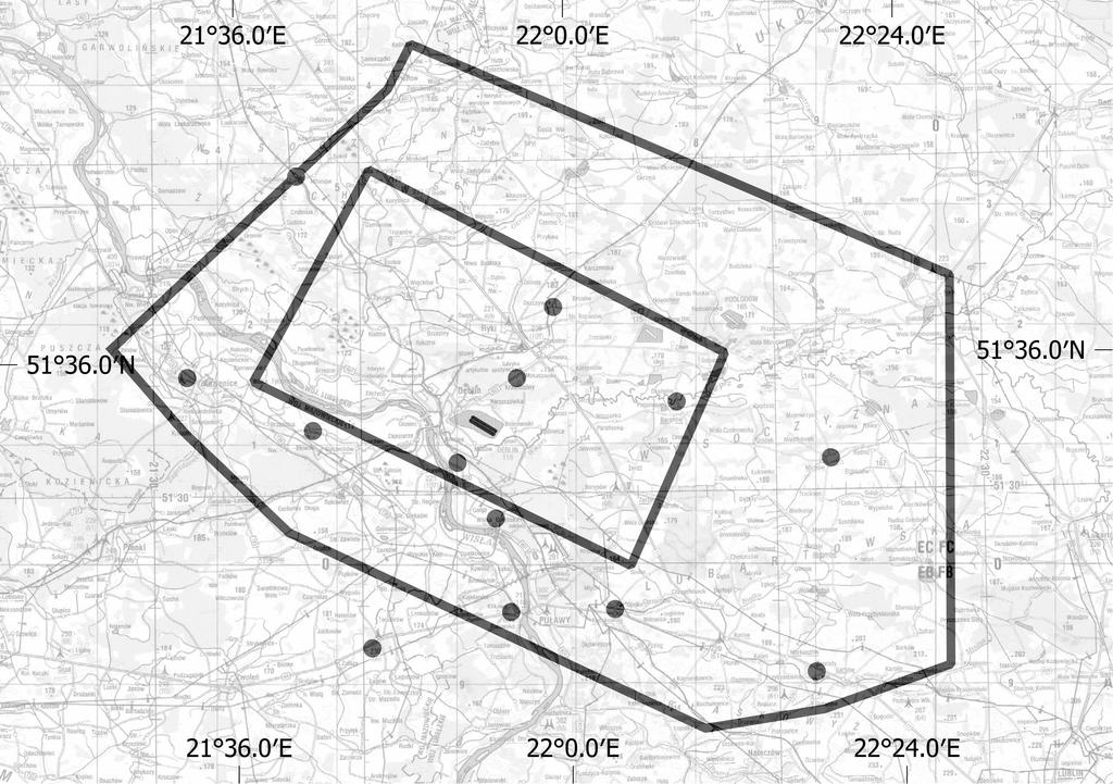 VISUAL OPERATION CHART FIS WARSZAWA 119.450 128.250 DEBLIN TOWER DEBLIN GROUND 122.750 121.