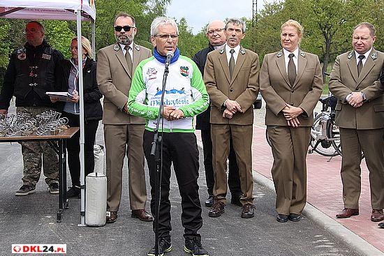 Prezes SGZK Tomasz Korczak przedstawił pokrótce założenia projektu - Ustaliliśmy, że całą sieć singletracków, których łączna długość wynosi obecnie