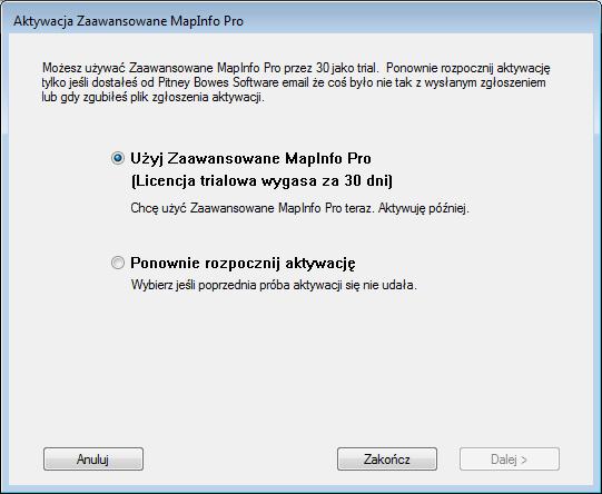 7. Kliknij OK. Kreator aktywacji wyłączy się samodzielnie. Twój produkt został aktywowany i jest gotowy do użycia. Aktywacja przez e-mail jest zakończona.