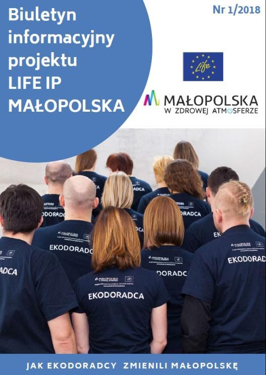 Promocja realizacji projektu Województwo Małopolskie z okazji Green Week 2018 przygotowało biuletyn informacyjny, którego celem jest promowanie dobrych praktyk, doświadczeń oraz rezultatów projektu,