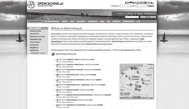 Geocaching.com Opencaching.pl Ten największy i najbardziej popularny serwis geocachingowy na świecie należy do firmy Groundspeak Inc. Działalność rozpoczął 2 września 2000 roku.