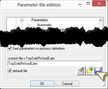 TopSolid'WoodCam Podstawy Domyślne wartości są wspólne dla wszystkich operacji tego samego typu. Niektóre wartości są wspólne dla kilku operacji.