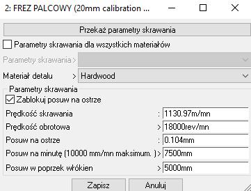 Zarządzanie parametrami skrawania za pomocą magazynu narzędzi Możesz zdefiniować parametry skrawania z wykorzystaniem magazynu narzędzi. Wybierz funkcję Narzędzia, aby otworzyć magazyn narzędzi.