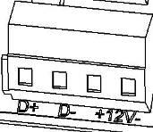 DTR C 0 0 1 19/45 Rys. J Moduł RS-485 4.4.2 Moduły funkcyjne Moduł wejść impulsowych Moduł dla dwóch dodatkowych liczników. Impulsy są programowalne (IZAR@SET) dla wartości: 1, 2.