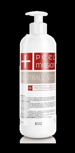 + AMBER PEEL ANTI AGE RETI PEEL Neutralizacja działania kwasów Pre-Peel Preparat zawierający kwas Neutralizator Szybko i skutecznie neutralizuje działanie kwasów.
