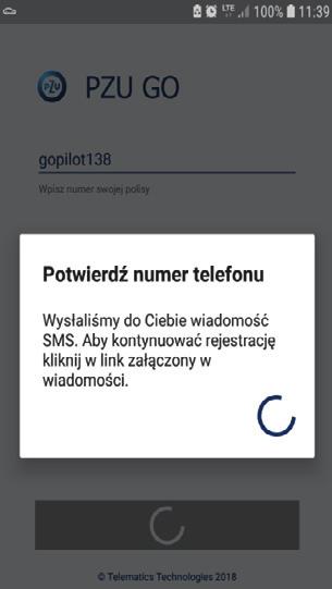 3 Odbierz SMS-a, aby potwierdzić swój numer