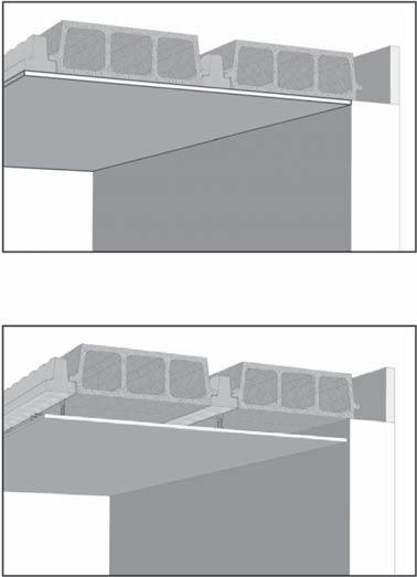 Skrajne pustaki powinny zostać docięte z długości lub szerokości piłą tarczową do betonu. Pustaki (zarówno całe jak i docięte) można opierać na ścianach z zachowaniem 2cm oparcia.