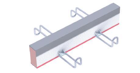 Łącznik Thermotec B/C Thermotec B/C balkon strop Łączniki Thermotec typu B oraz C pozwalają na pewny i prosty w montażu sposób połączenia stropu z podpartą płytą balkonową.