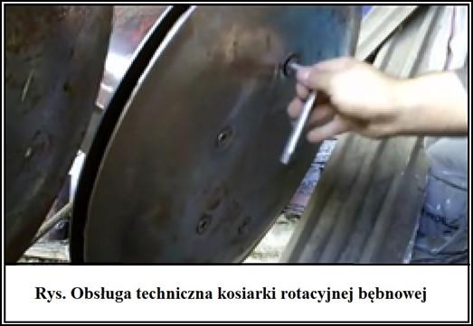 do zbioru zbóż bez jej wyciągania z prowadnicy w belce palcowej.
