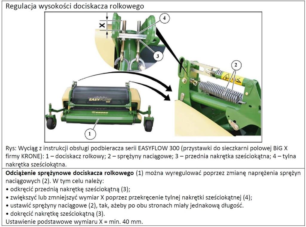 Zadanie 12. Na podstawie danych z tabeli określ wielkość wymiaru X w celu uzyskania większego odciążenia dociskacza rolkowego. = 40 mm > 40 mm < 40 mm 40 mm Zadanie 13.