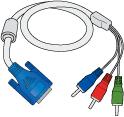 RGB do BNC Kabel RGB do komponentowego Modem sieciowy (Dostępne tylko w