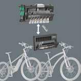 RAPIDAPTOR TECHNOLOGY BICYCLE 13-częściowy zestaw w etui; 1 rękojeść Kraftform 816 R z uchwytem szybkomocującym Rapidaptor; do sześciokątnych grotów 1 /4" wg DIN ISO 1173-C 6,3 oraz końcówek E 6,3, a