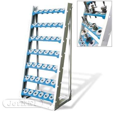 Regał do opraw narzędziowych ISO - gniazda Stand for ISO toolholders- sockets Regal für Werkzeughalter ISO - Steckdosen Стеллаж для инструмента ISO - гнезда JOT.