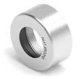 ERSE x, 00 * - (opcja) Wersja z lewym gwintem / (option) version with left thread Nakrętki do tulejek zaciskowych ER Clamping nuts for ER collets Spannmutter ER Standartausfuehrung-gewuchtet Гайки